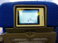 最近の飛行機は個別テレビ付き